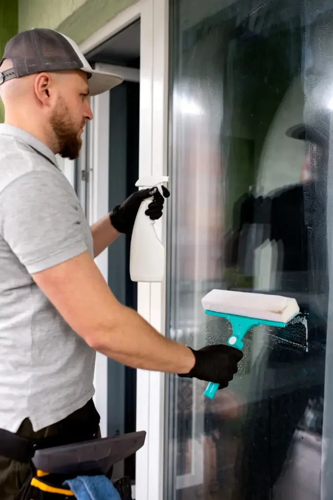 how to clean black tempered glass